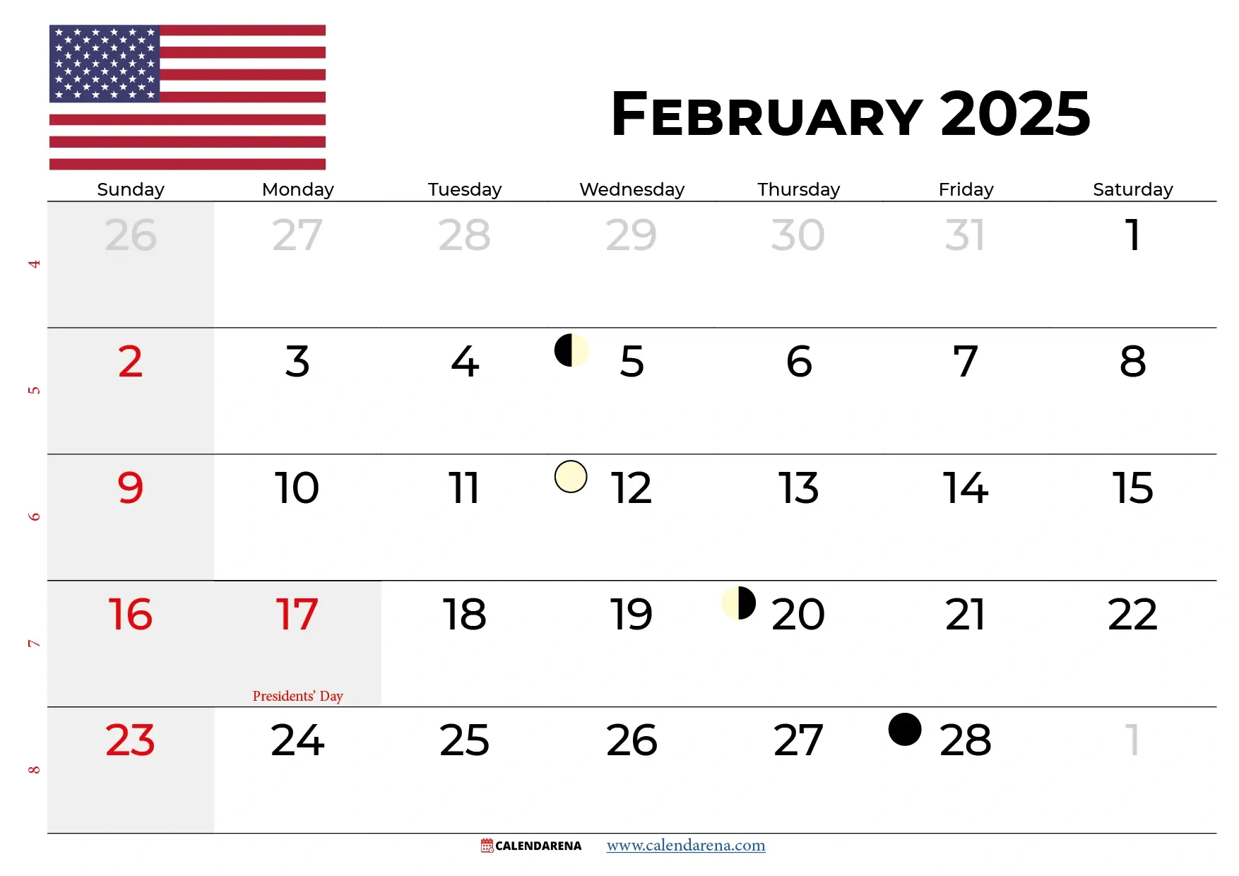 February 2025 Calendar With Holidays regarding Show Me A Calendar For The Month Of February 2025