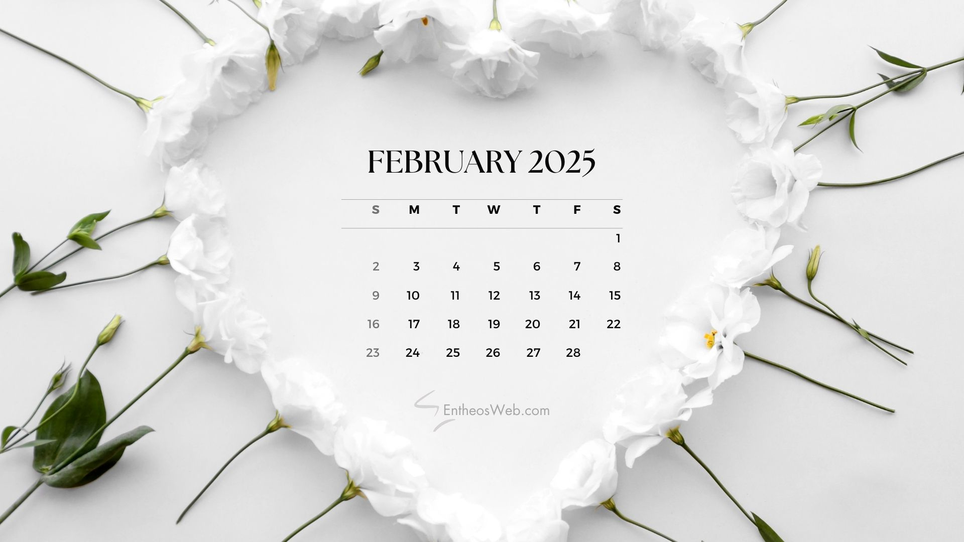 February 2025 Desktop Wallpaper Calendars | Entheosweb for February 2025 Calendar Wallpaper