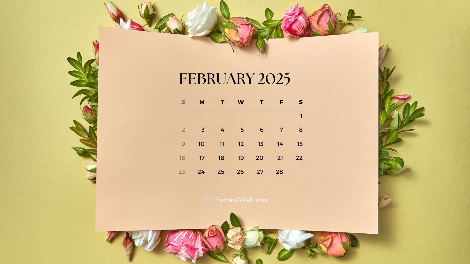 February 2025 Desktop Wallpaper Calendars | Entheosweb for February 2025 Calendar Wallpaper