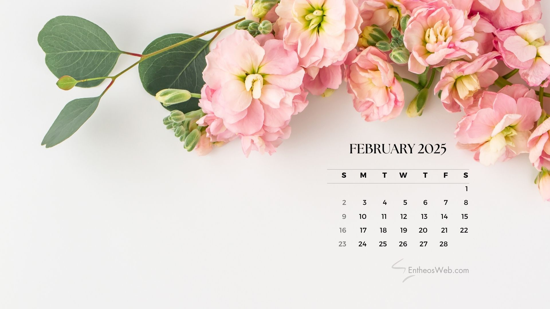 February 2025 Desktop Wallpaper Calendars | Entheosweb in February 2025 Calendar Desktop Wallpaper