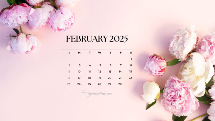 February 2025 Calendar Wallpaper