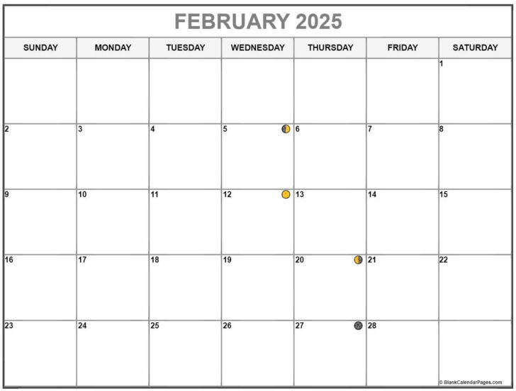 Lunar Calendar February 2025