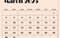 March 2025 Calendar Printable Pdf Template With Holidays in February And March Calendar 2025