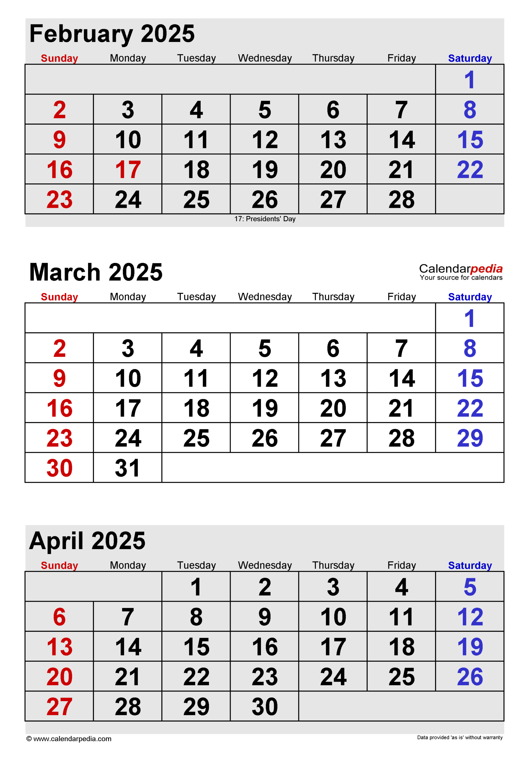 February And March Calendar 2025 Calendar 2025 February And March Calendar 2025 Calendar 2025