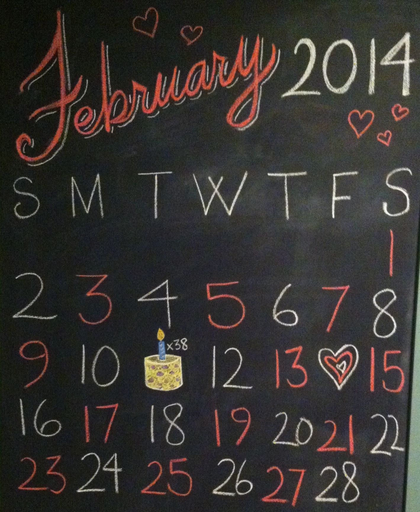 Pin Page with regard to February 2025 Chalkboard Calendar Ideas