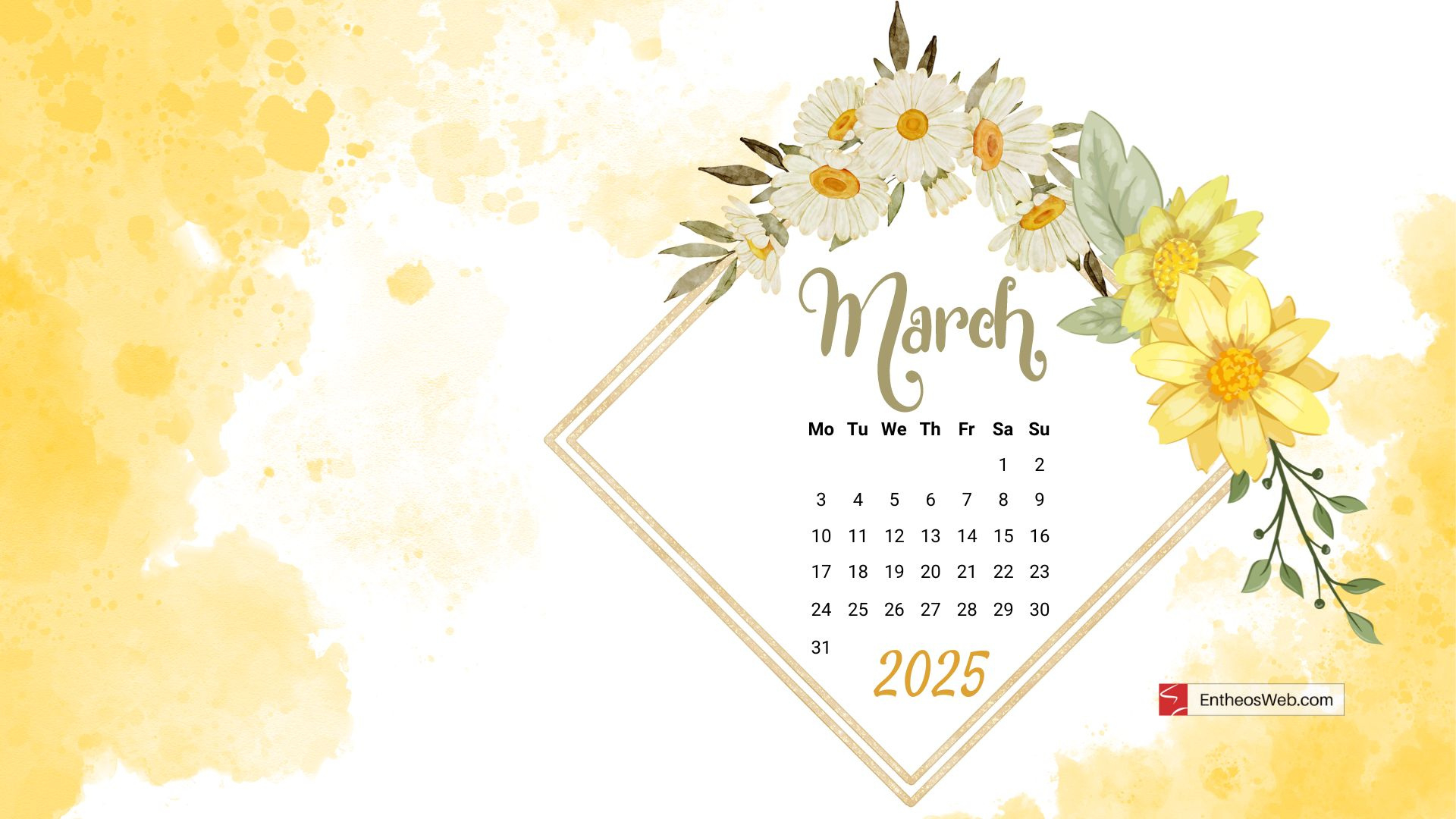 Free March 2025 Desktop Wallpaper Calendars | Entheosweb in March 2025 Desktop Calendar