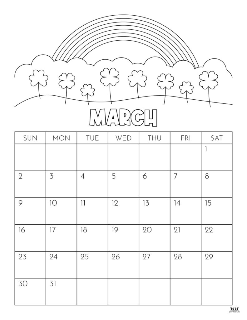 March 2025 Calendars - 107 Free Printables | Printabulls with regard to March 2025 Calendar Printable With Notes