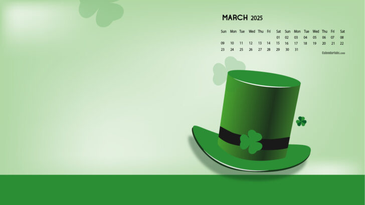 March 2025 Calendar Desktop Wallpaper