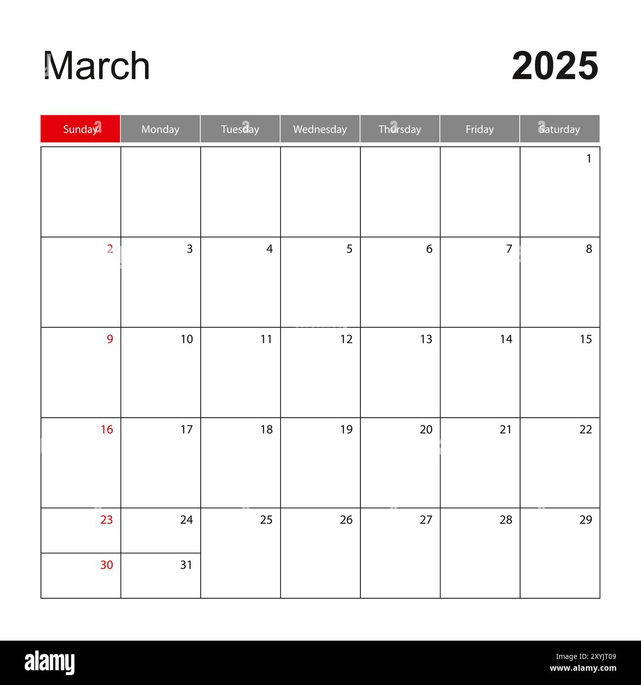 Wall Calendar Template For March 2025. Holiday And Event Planner regarding Event Calendar For March 2025