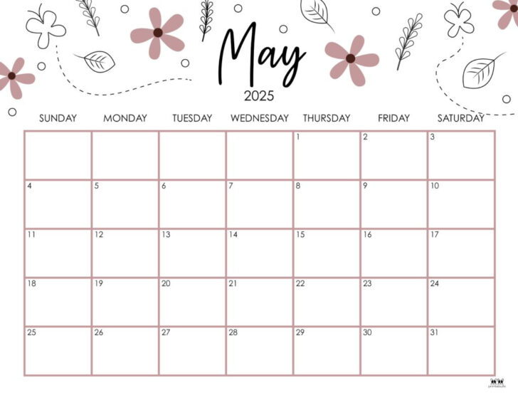 May Calendar For 2025
