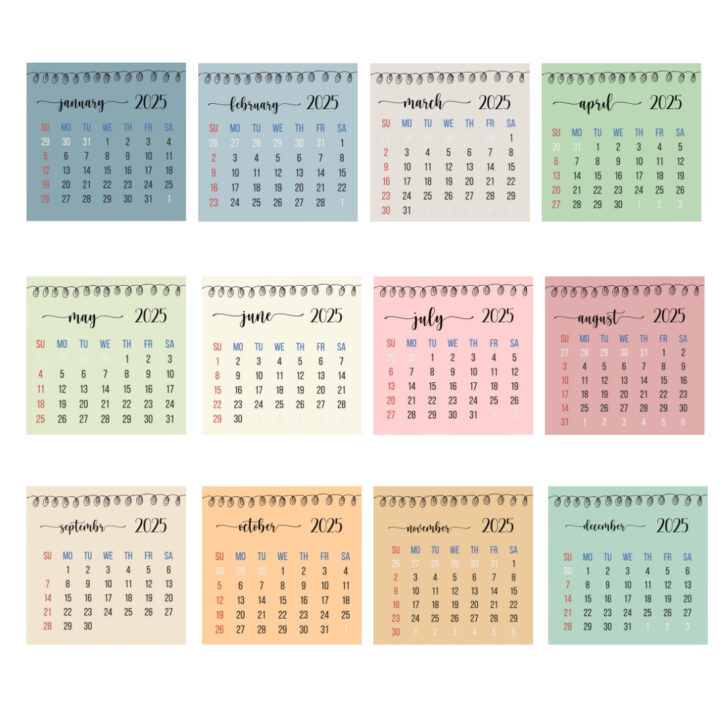 May 2025 Printable Calendar Waterproof