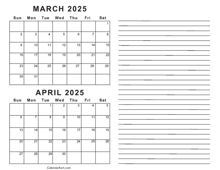 Printable Calendar March to May 2025