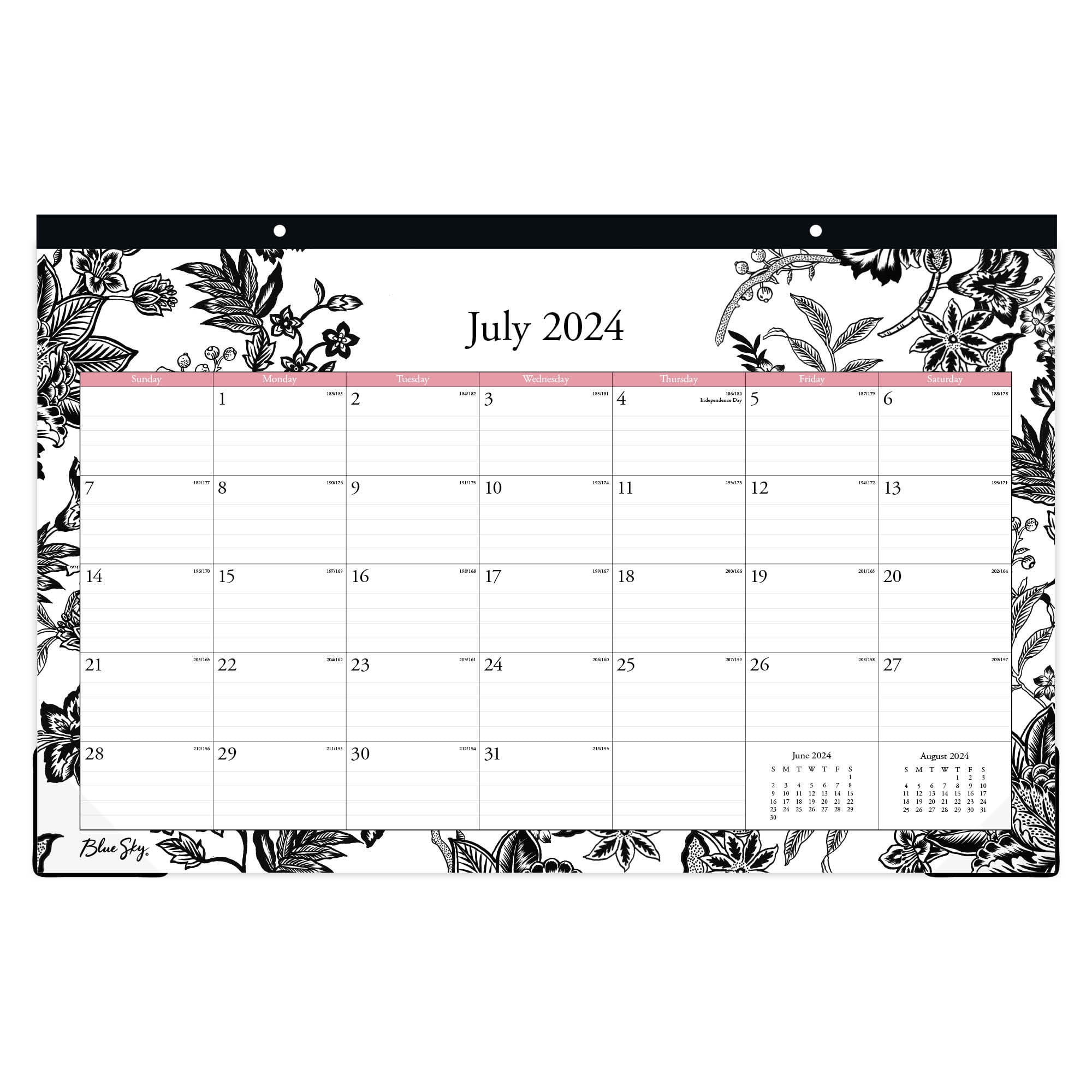 2024-2025 Blue Sky Planning Monthly Desk Pad Calendar, 17&amp;quot; X 11&amp;quot;, Analeis, July 2024 To June 2025, 130617-A25 in Desk Calendar July 2024 - June 2025