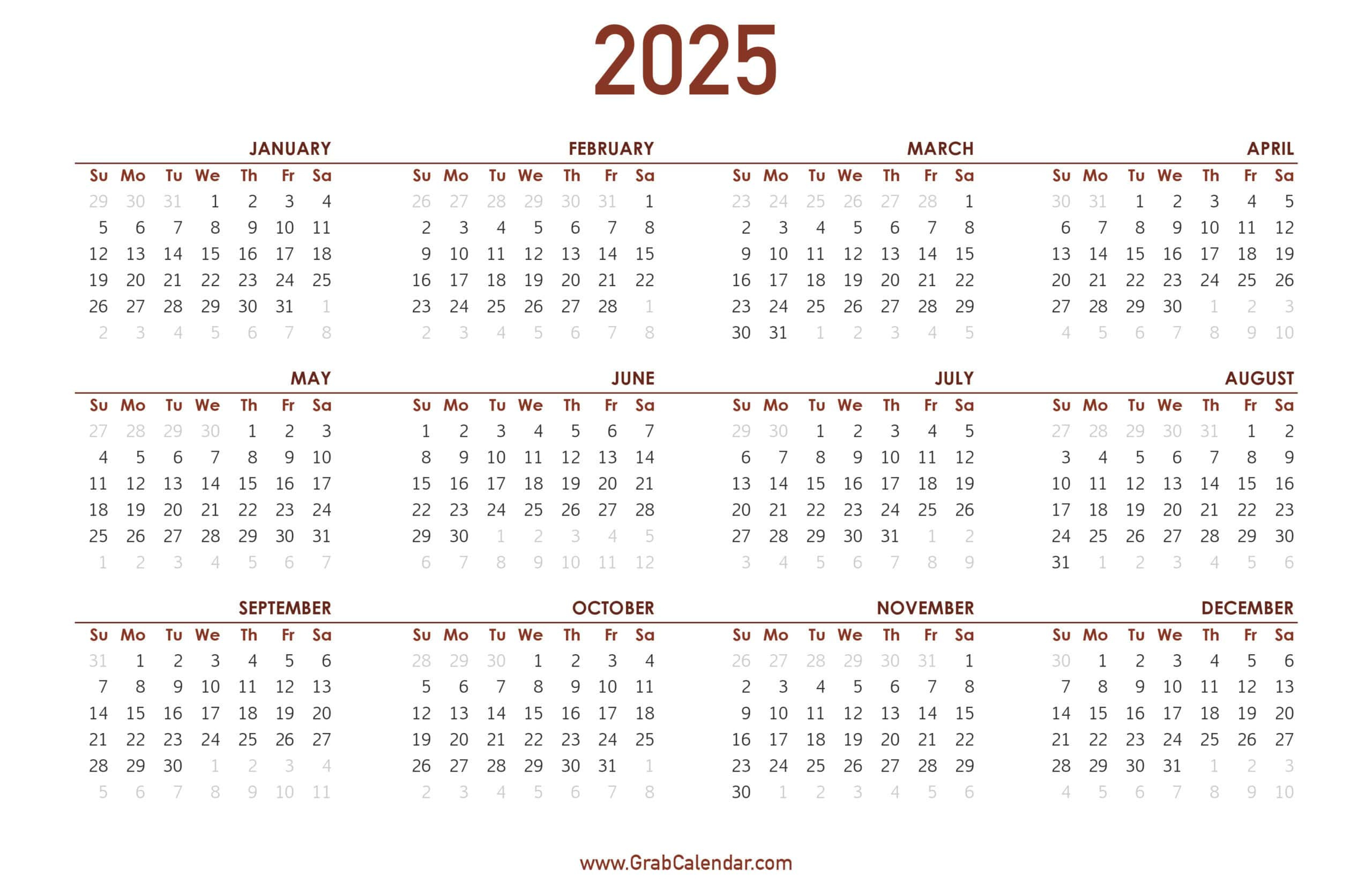 2025 Calendar - Grab Calendar with June 2025 To December 2025 Calendar