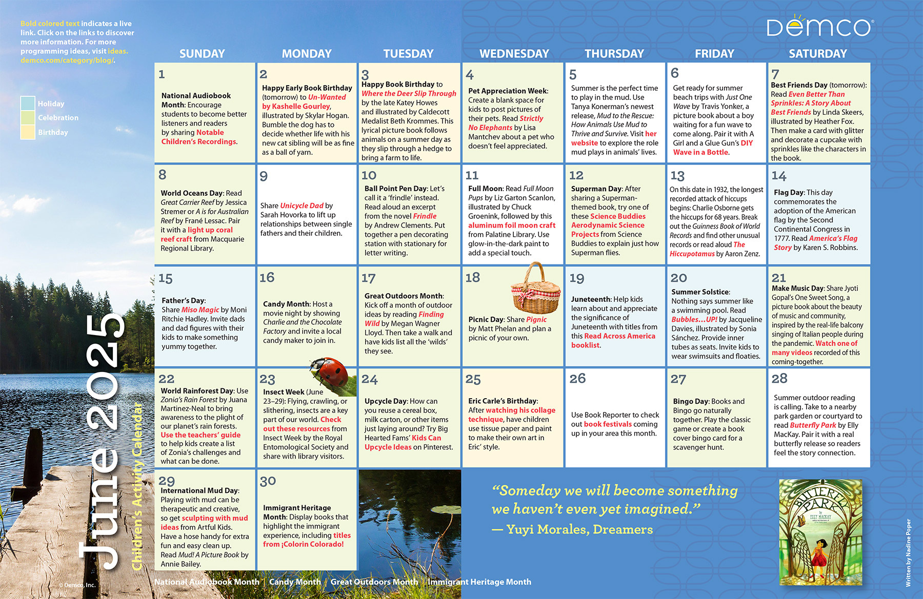 Children&amp;#039;S Activity Calendar: June 2025 with regard to Calendar Ideas For June 2025
