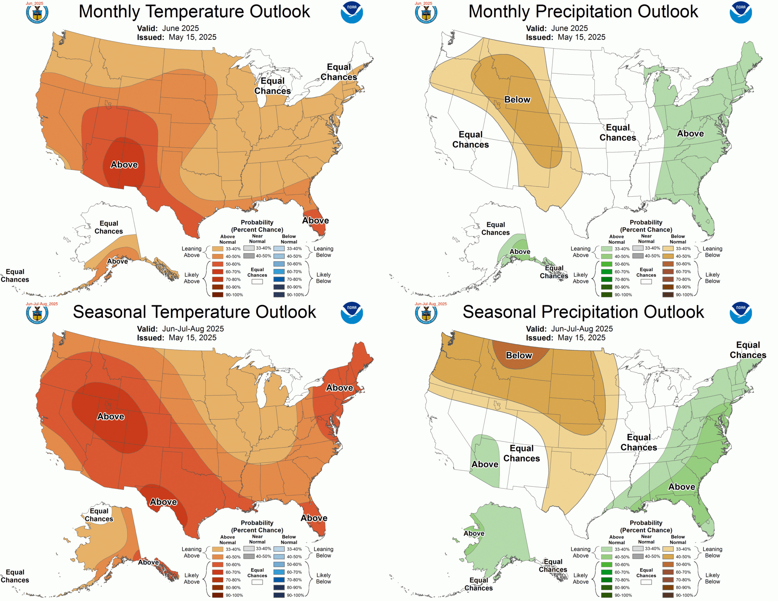 Climate Prediction Center - Seasonal Outlook intended for June 2025 Weather Calendar