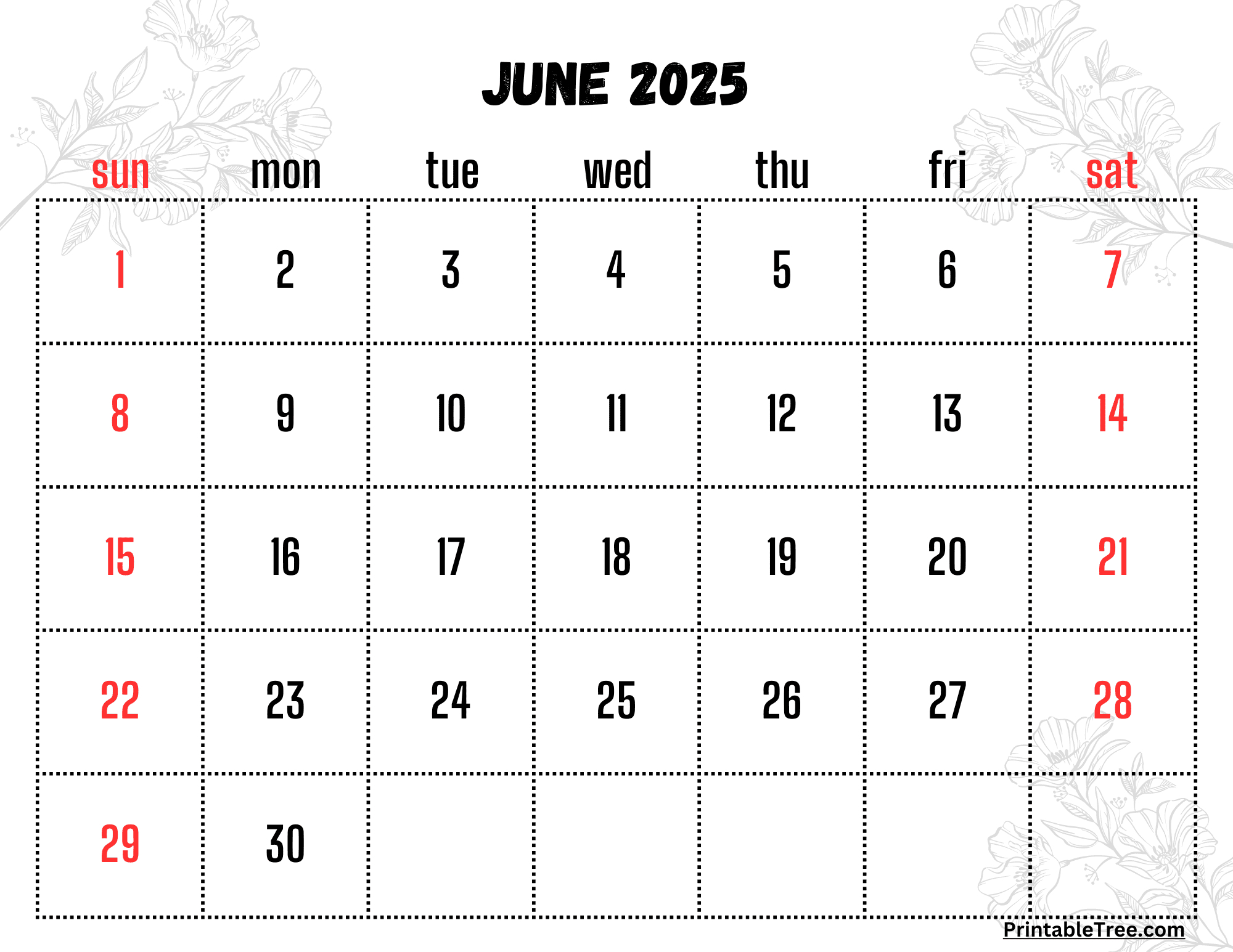 Free June 2025 Calendar Printable Pdf Template With Holidays inside Free Printable June 2025 Calendar With Holidays