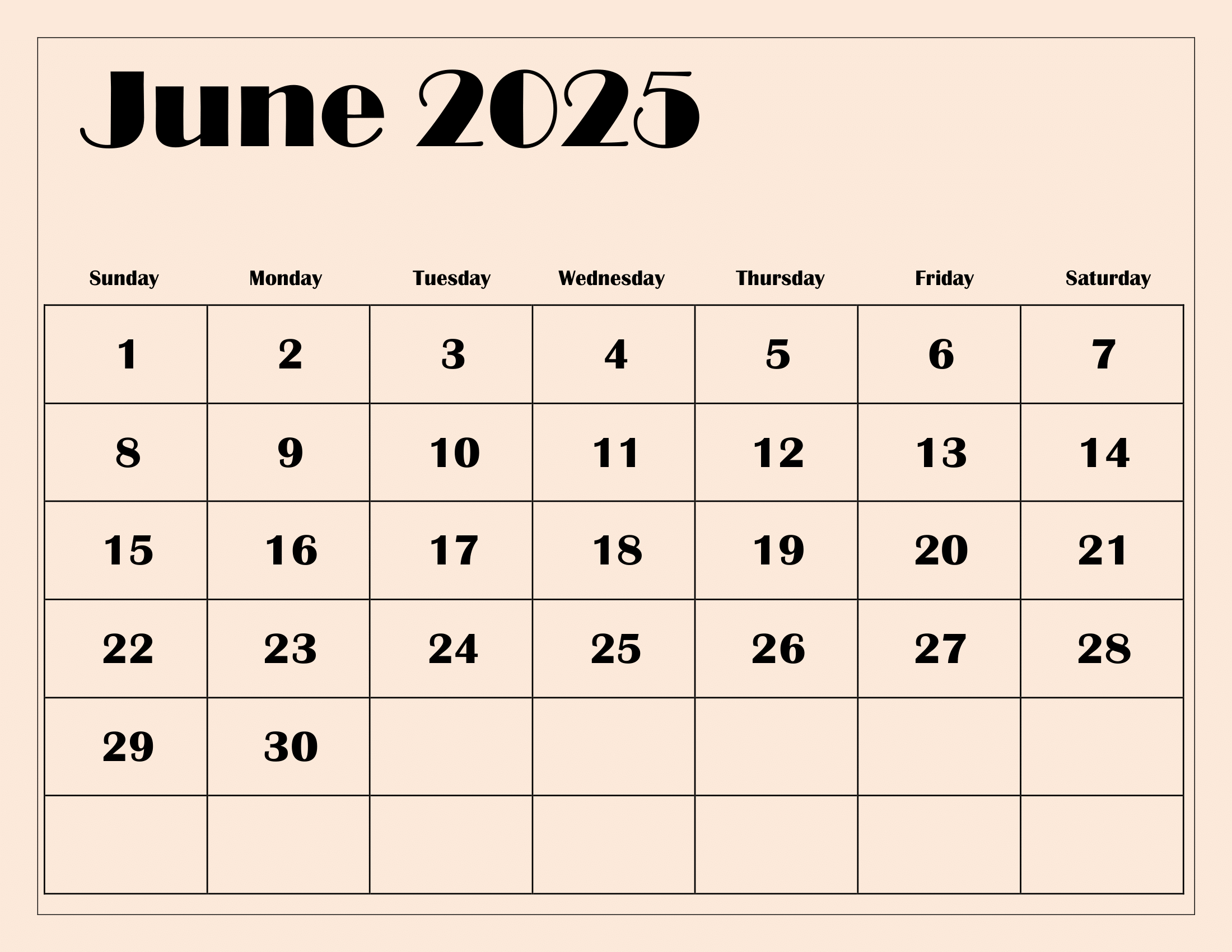 Free June 2025 Calendar Printable Pdf Template With Holidays within Calendar For 2025 June