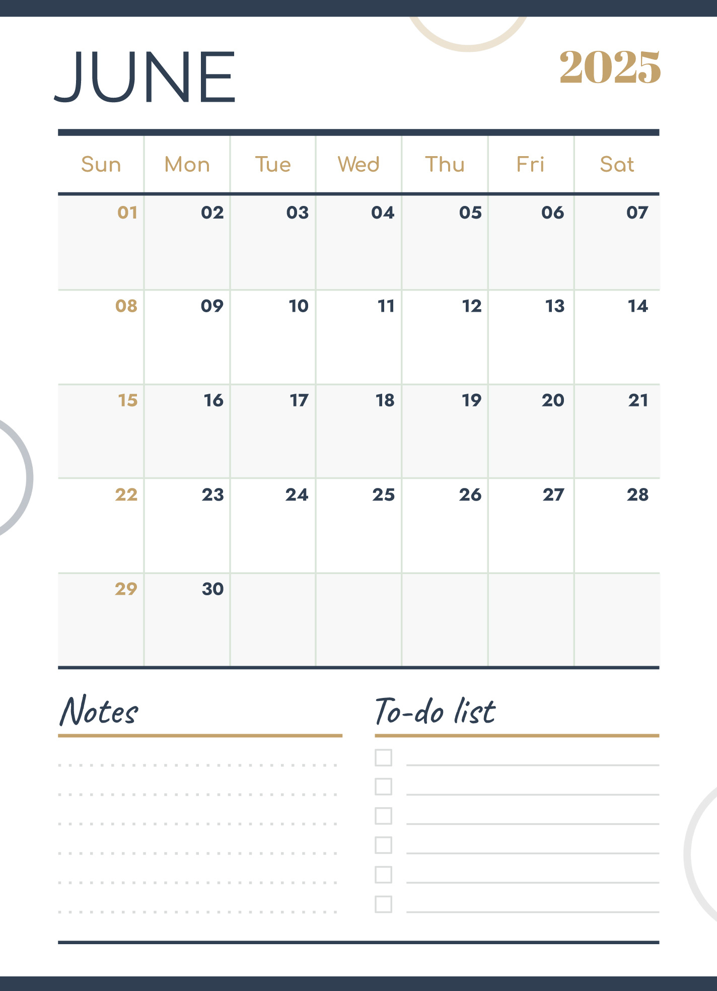 June 2025 Calendar Free Google Docs Template - Gdoc.io throughout Google Calendar - June 2025