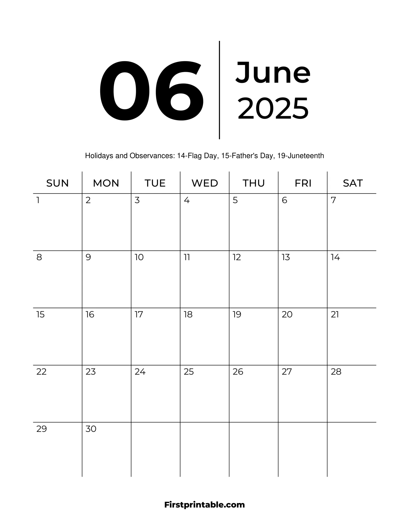 June 2025 Calendars - Free Printable &amp;amp; Fillable inside June 2025 Editable Calendar