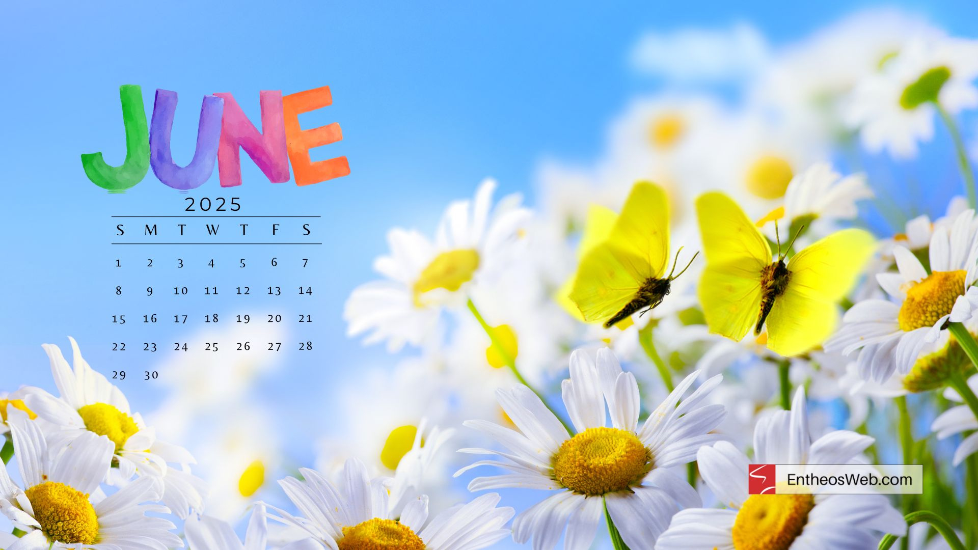 June 2025 Desktop Wallpaper Calendars | Entheosweb pertaining to June Calendar 2025 Desktop Wallpaper
