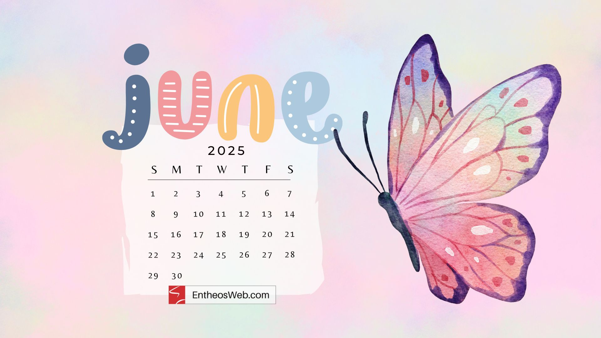 June 2025 Desktop Wallpaper Calendars | Entheosweb throughout June 2025 Calendar Background