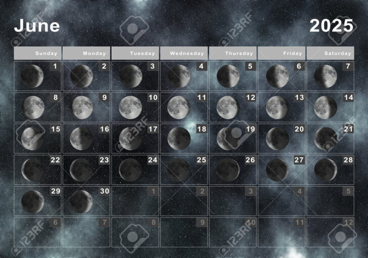 Lunar Calendar June 2025