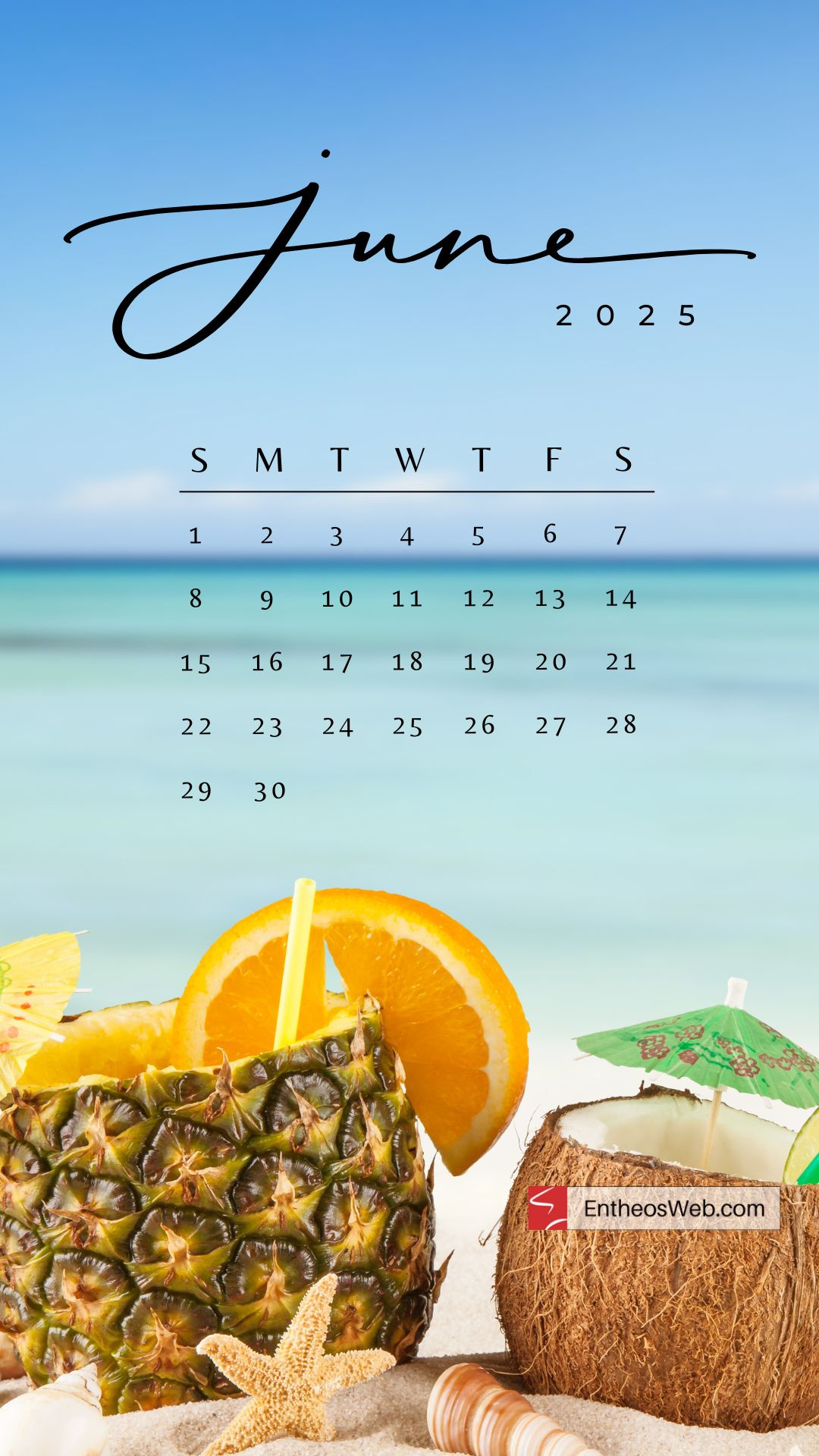 June 2025 Phone Wallpaper &amp;amp; Lockscreen Backgrounds | Entheosweb pertaining to June Wallpaper Calendar 2025