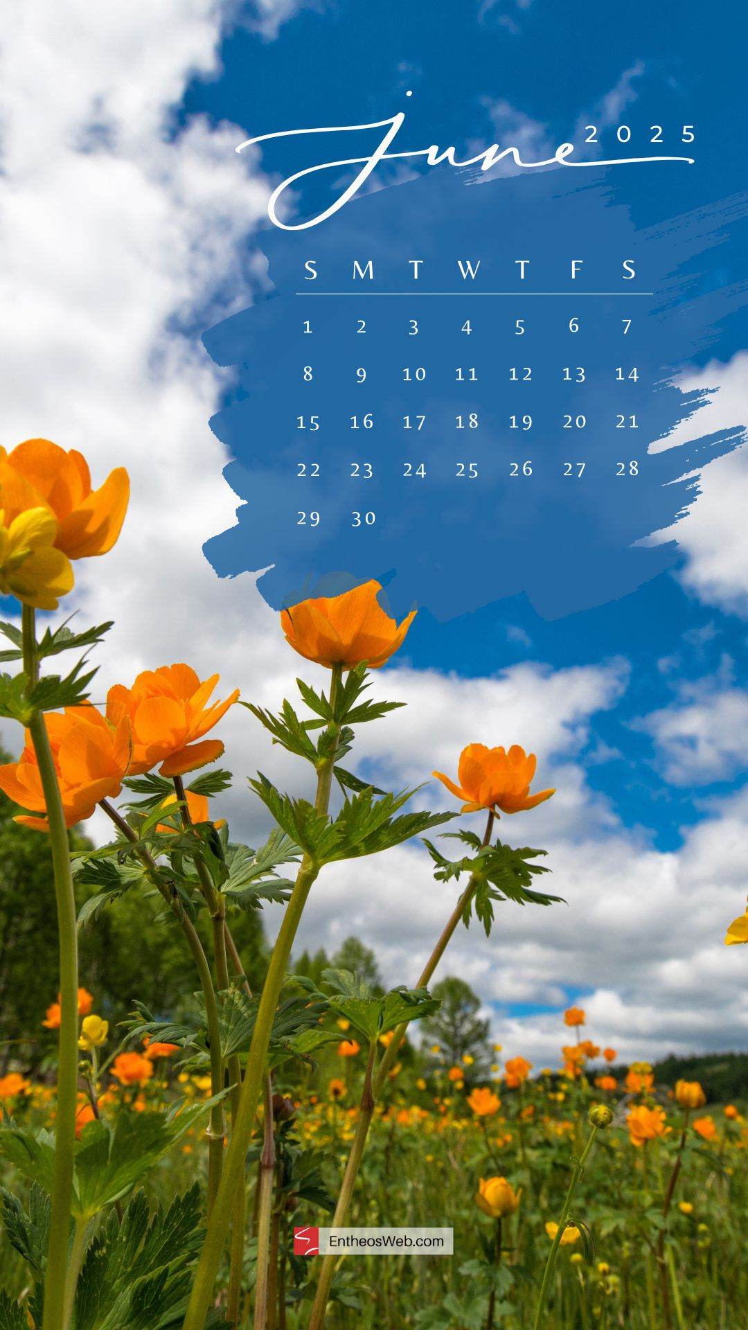 June 2025 Phone Wallpaper &amp;amp; Lockscreen Backgrounds | Entheosweb within June 2025 Wallpaper Calendar
