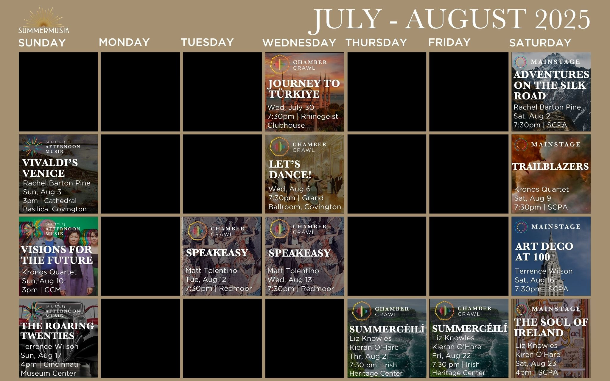 Summermusik Festival - Summermusik (Cincinnati Chamber Orchestra) regarding June Journey Calendar Of Events 2025