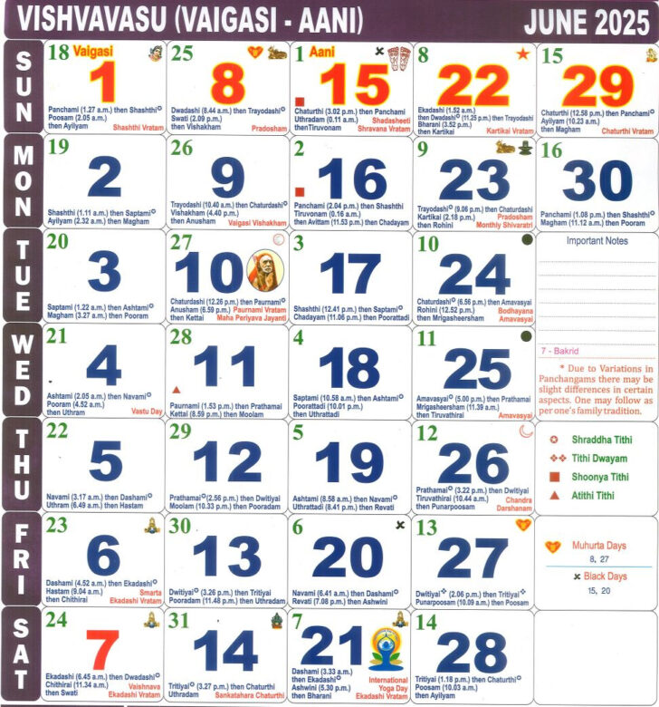 June 2025 Tamil Calendar Muhurtham Dates
