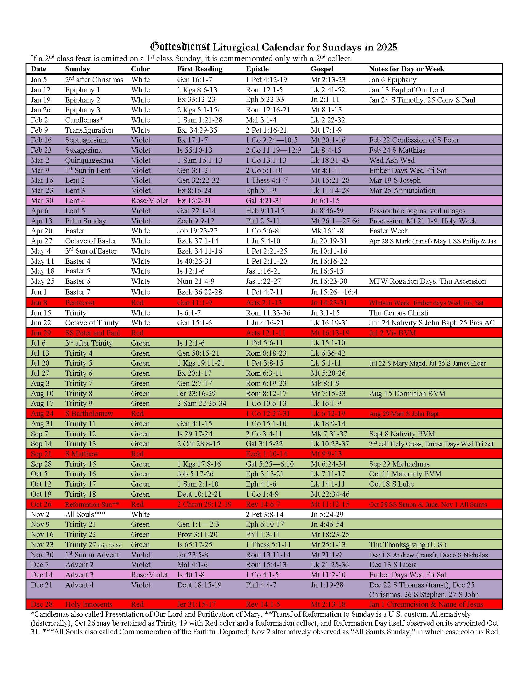 The 2025 Liturgical Calendar Is Here — Gottesdienst within Catholic Calendar June 2025