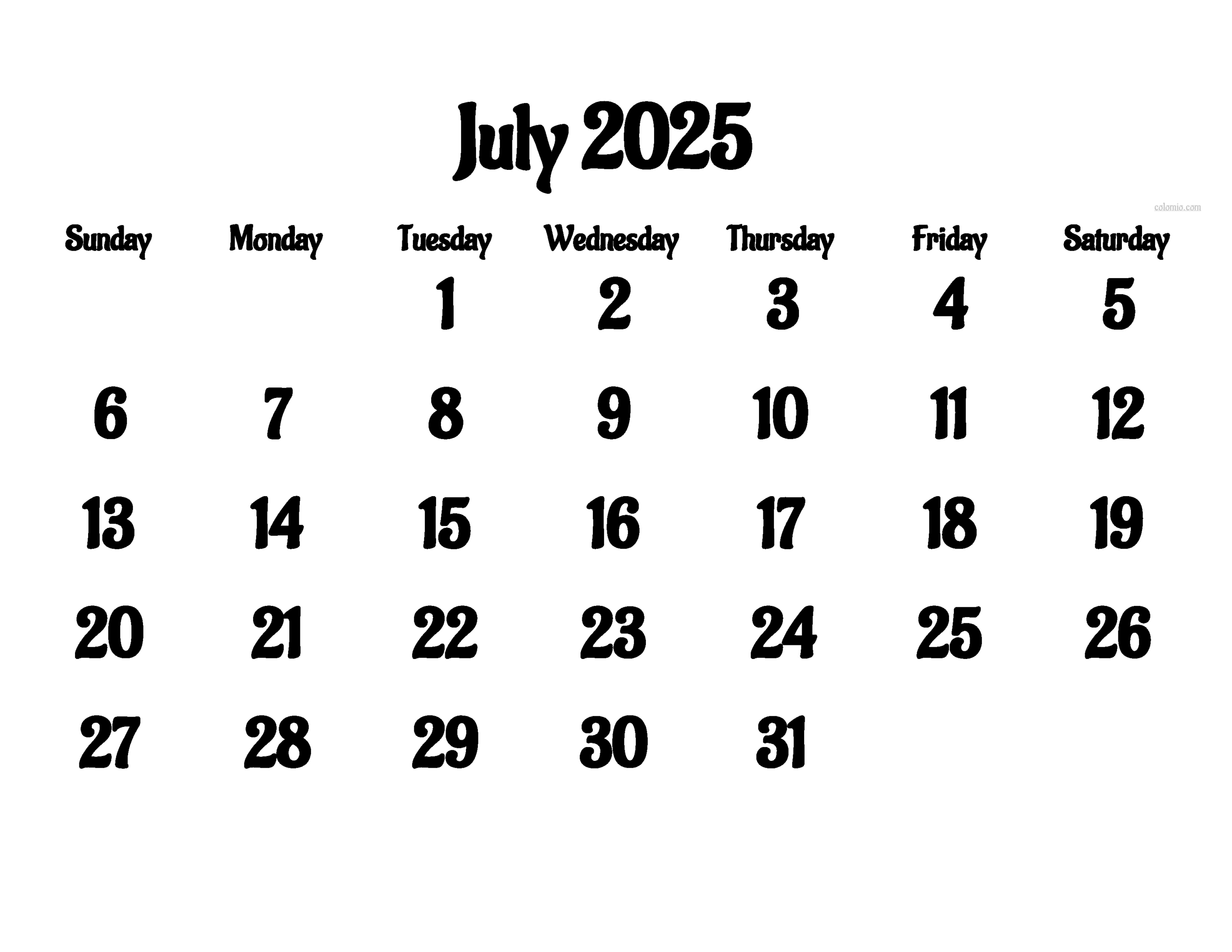 2025 Calendar, Monthly Calendars, With Calendar Maker ✓ Pdf inside July 2025 Calendar Excel