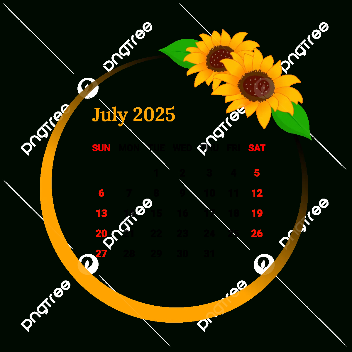 2025 July Month Calendar Vector, Monthly Calendar, Calendar, July regarding July Calendar 2025 Png