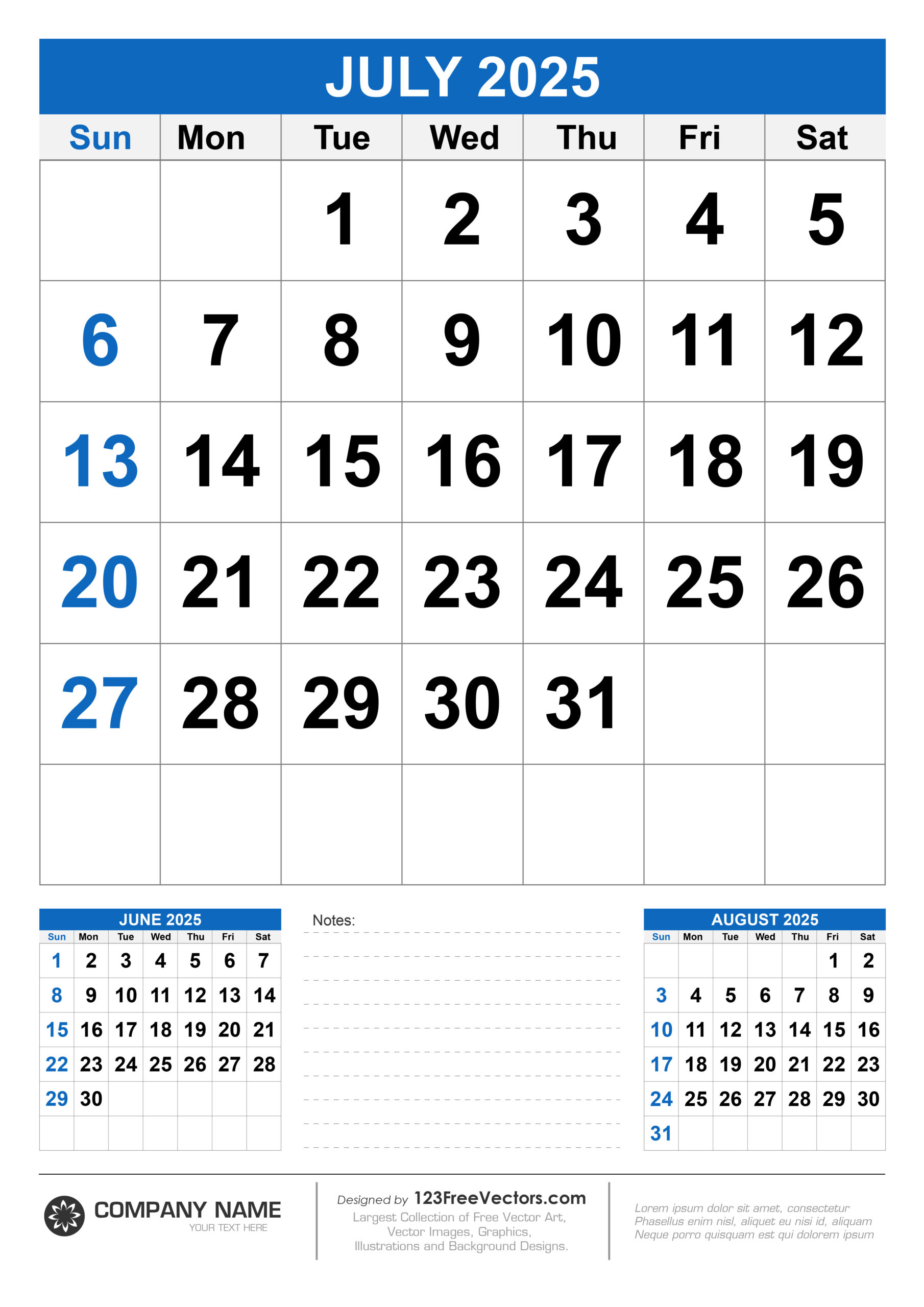 Free Download Wall Calendar July 2025 intended for July 19 2025 Calendar