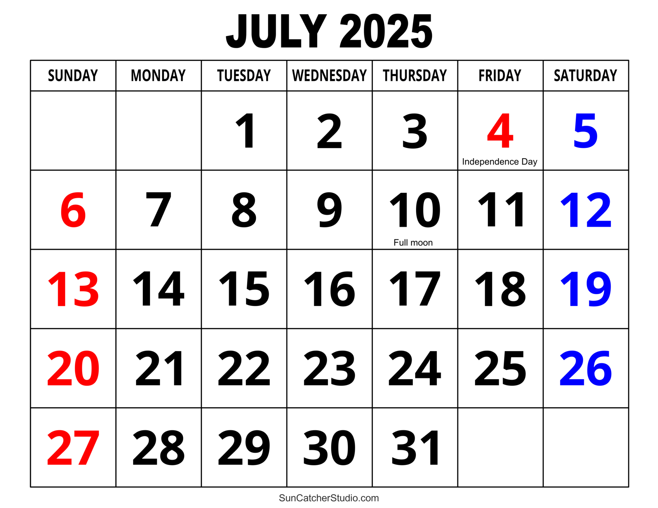 July 2025 Calendar (Free Printable) – Free Printables, Monograms within July Calendar For 2025