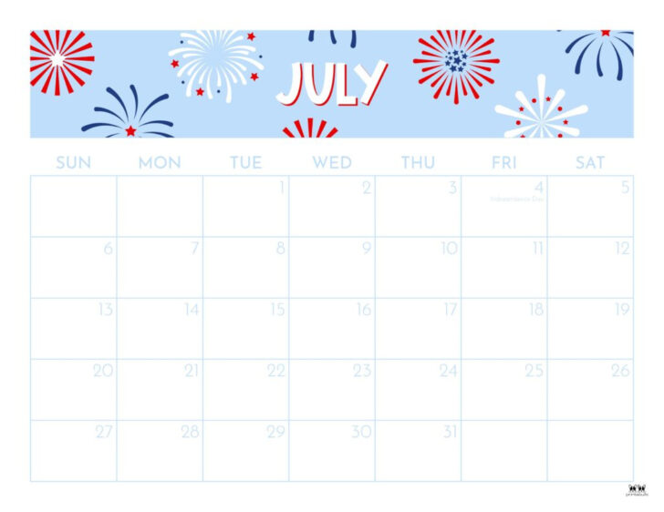 July 2025 Calendar Printable Cute