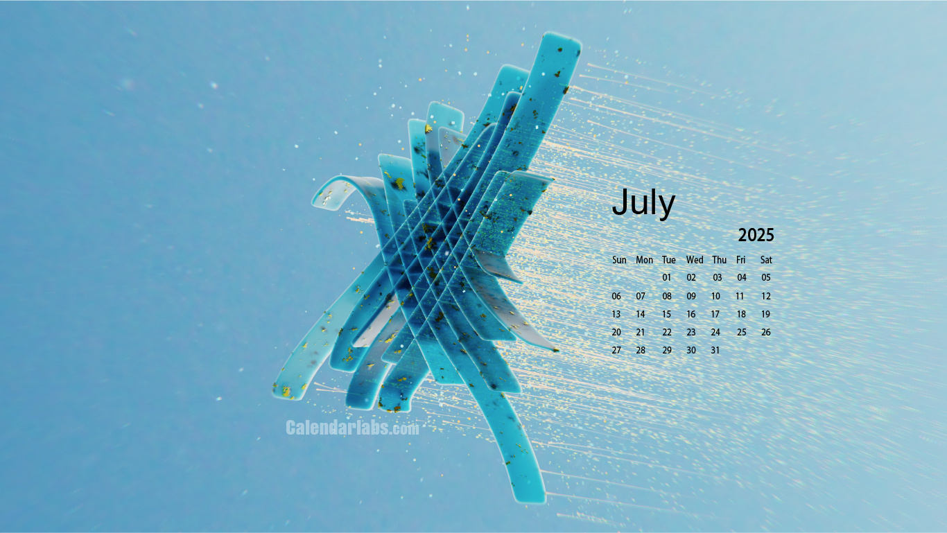 July 2025 Desktop Wallpaper Calendar - Calendarlabs with July 2025 Calendar Labs