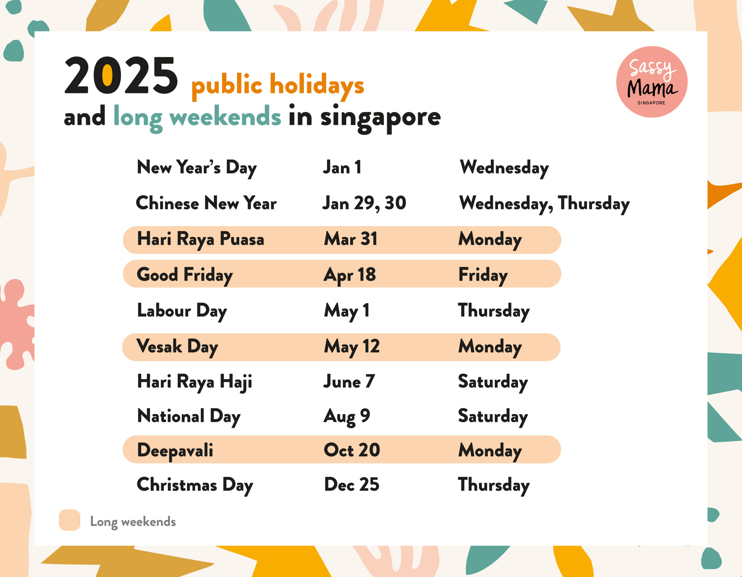 School Holidays 2025 &amp;amp; 2026 + Public Holidays In Singapore with July Calendar 2025 Singapore