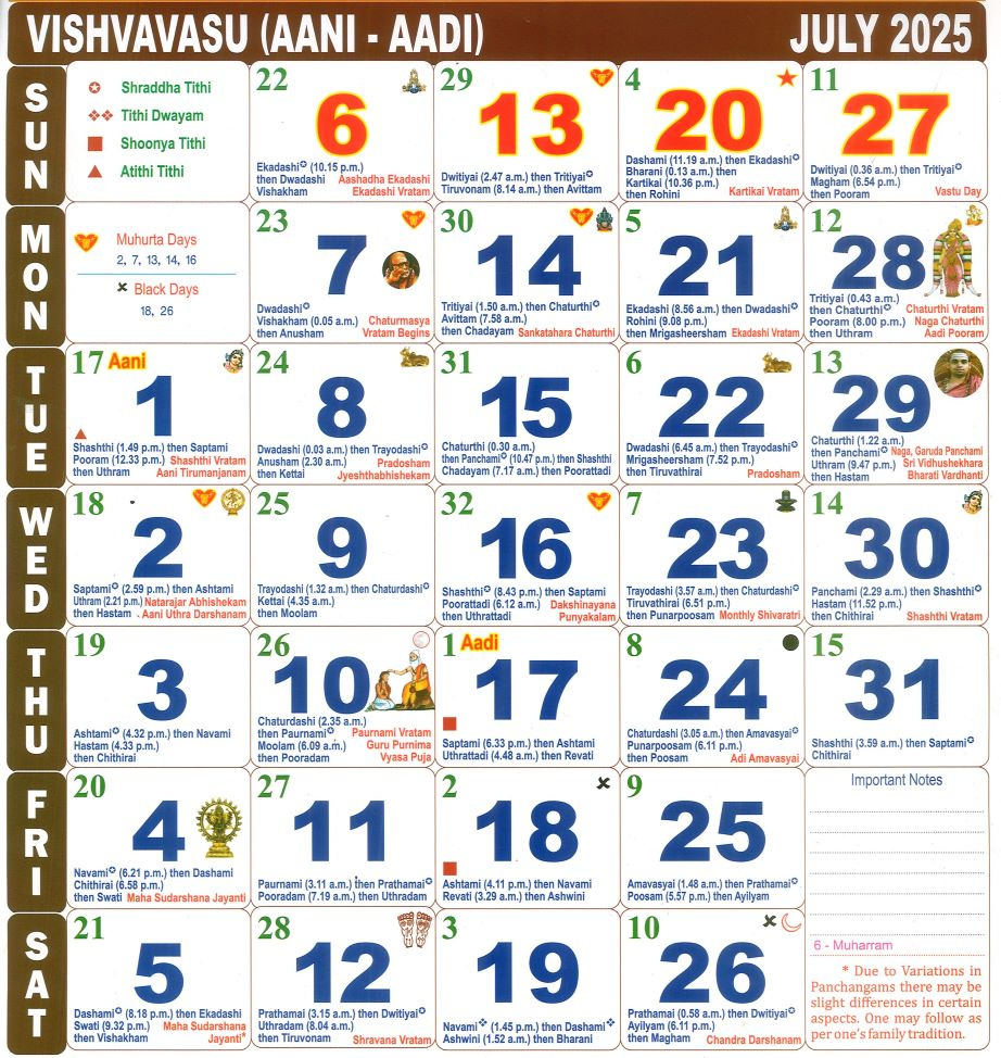 Tamil Calendar July Month , 2025 inside Tamil Calendar 2025 July