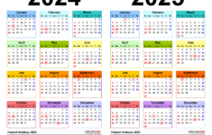 2024-2025 Two Year Calendar – Free Printable Pdf Templates throughout September 2024 to August 2025 Calendar