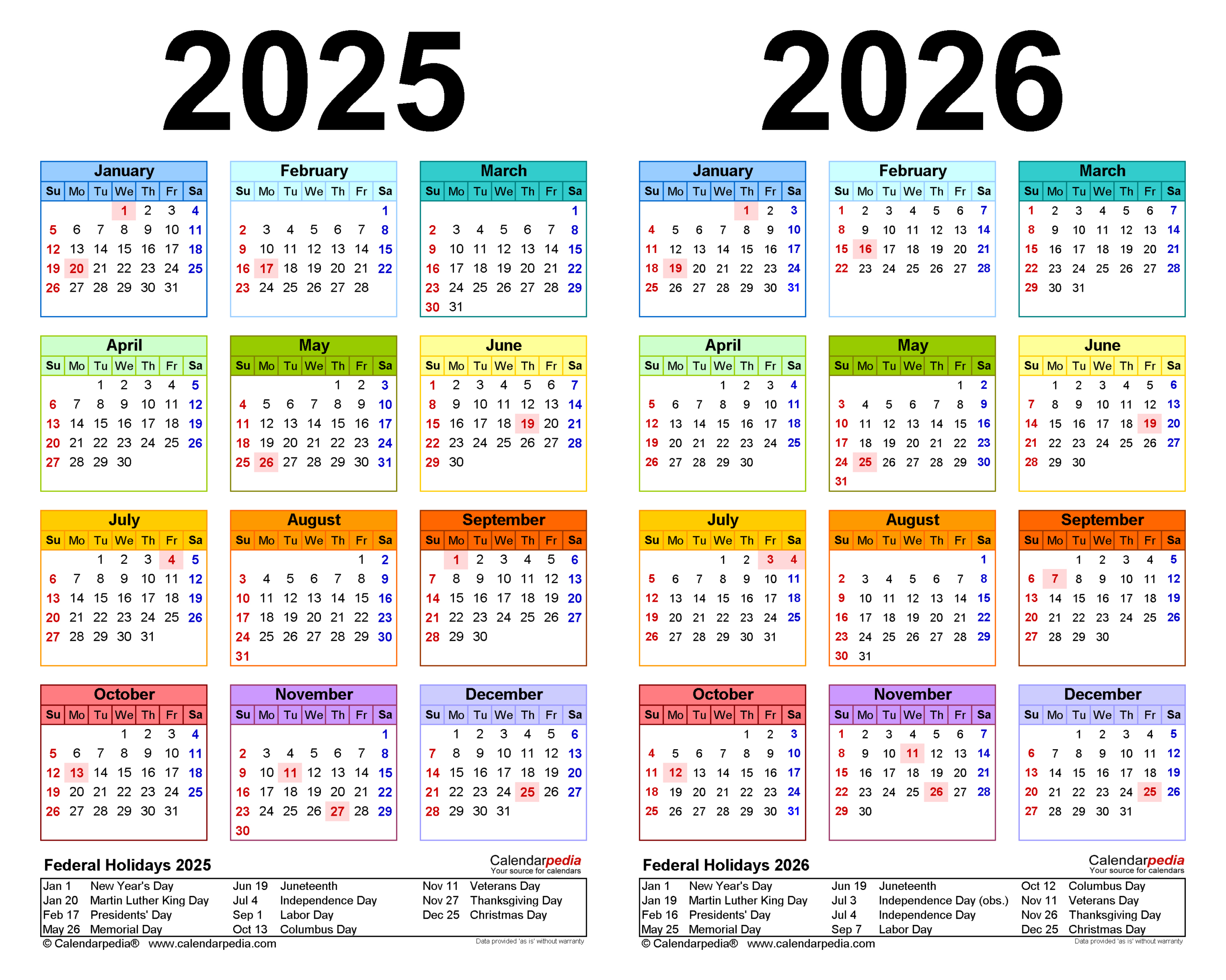2025-2026 Two Year Calendar - Free Printable Pdf Templates in August 2025 - July 2026 Calendar