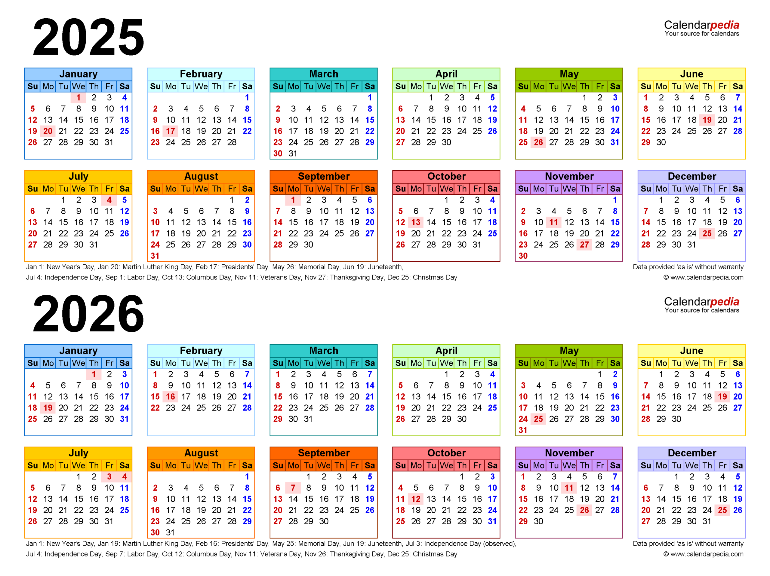 2025-2026 Two Year Calendar - Free Printable Pdf Templates within Calendar August 2025 And September 2026