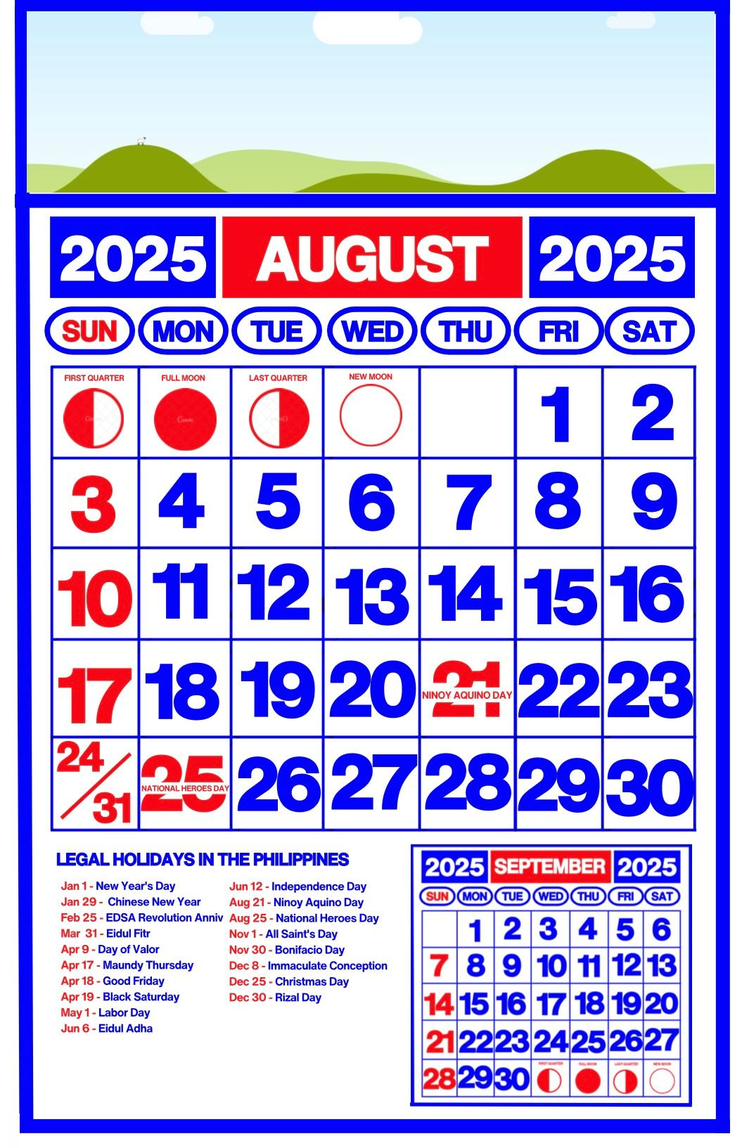2025 Calendarjyloves - Raket.ph in Show Calendar For August 2025