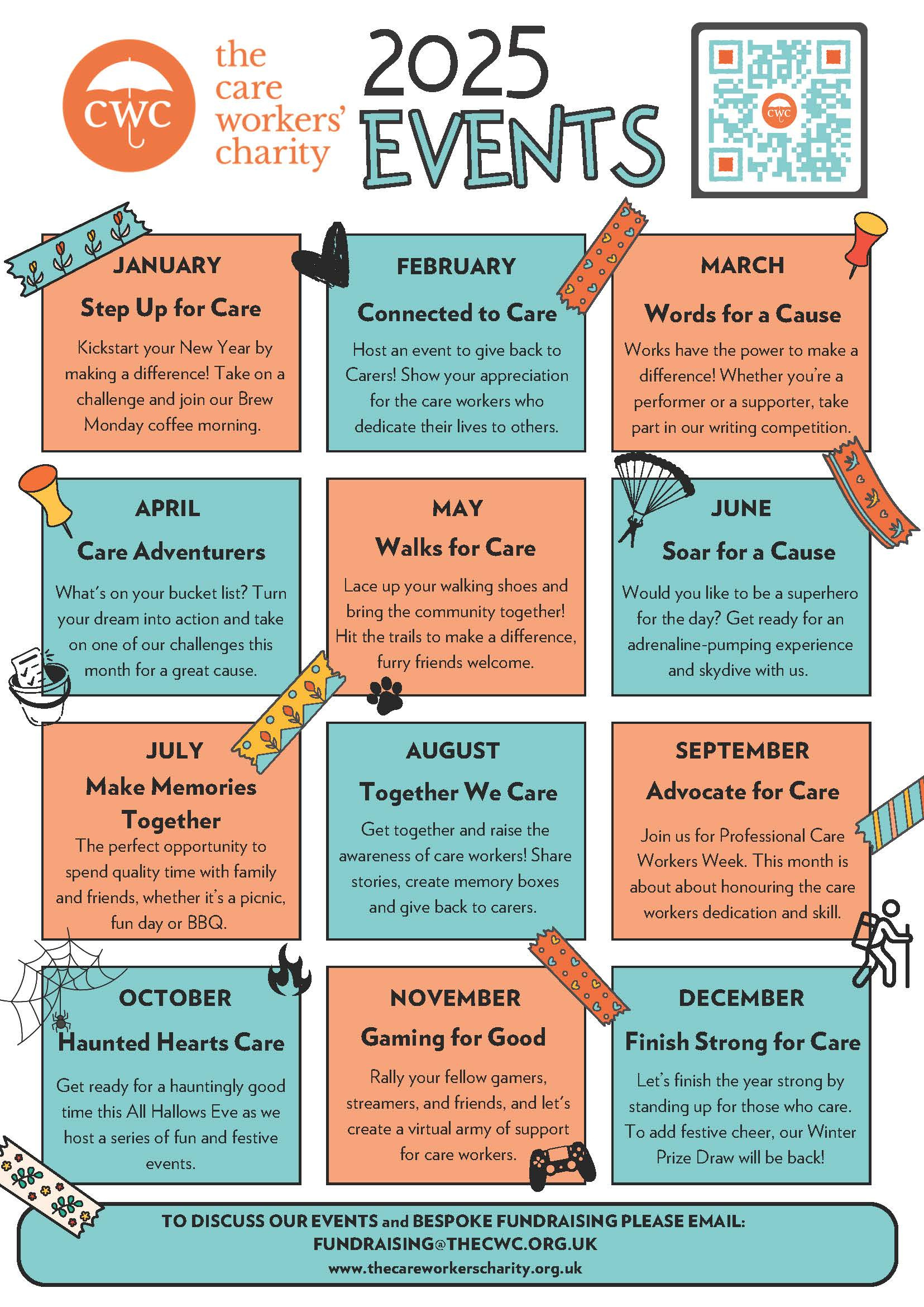 2025 Events List - The Care Workers Charity Trading As Care inside Calendar of Events For August 2025