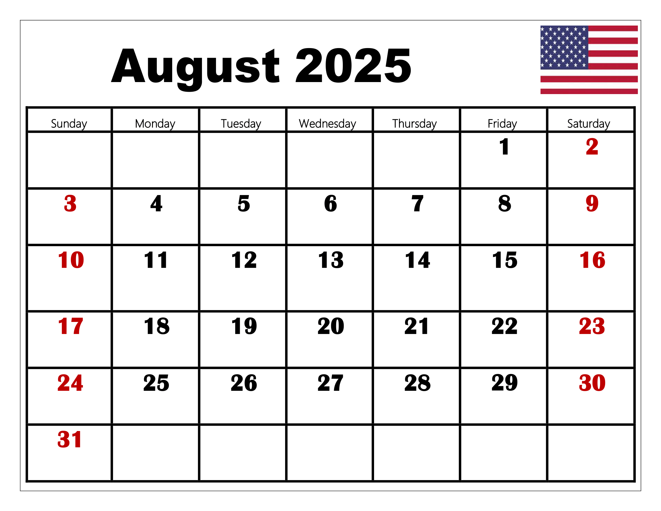 August 2025 Calendar Printable Pdf Template With Holidays with regard to August 2025 Calendar Holidays