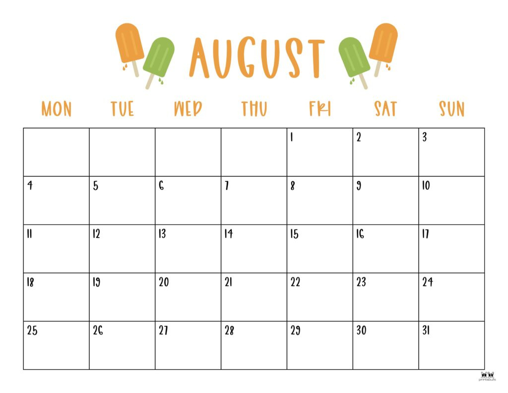 August 2025 Calendars - 107 Free Printables | Printabulls throughout August 30 2025 Calendar