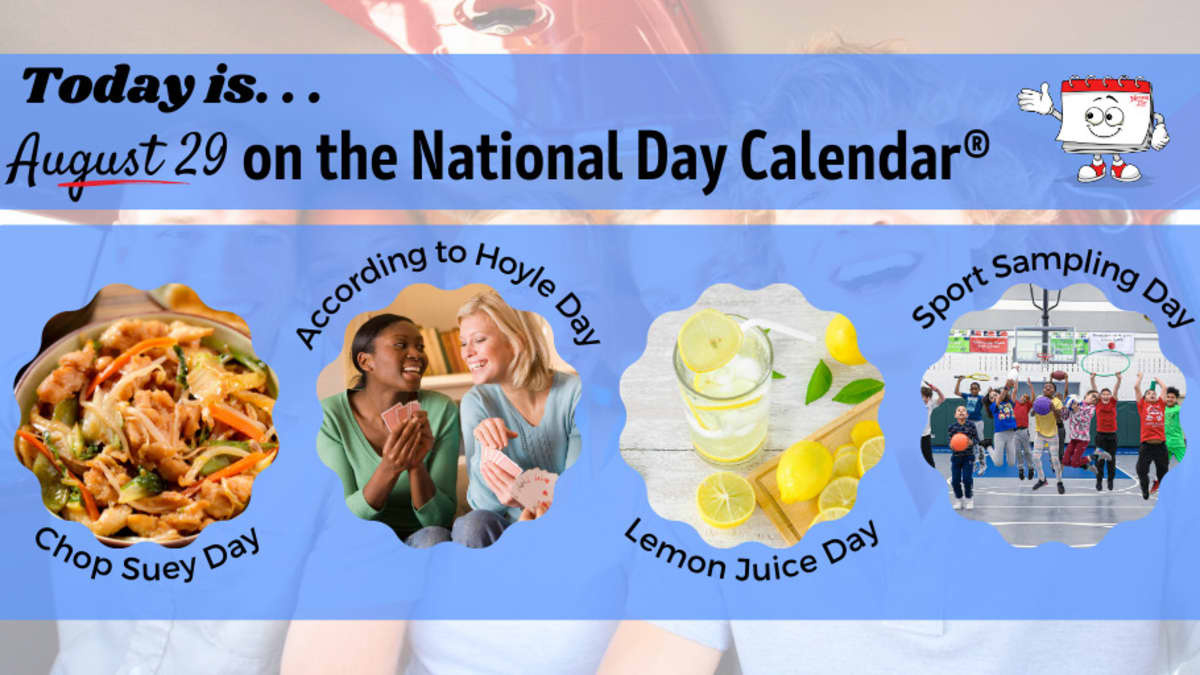 August 29, 2023 | National Sport Sampling Day | National Chop Suey throughout National Day Calendar August