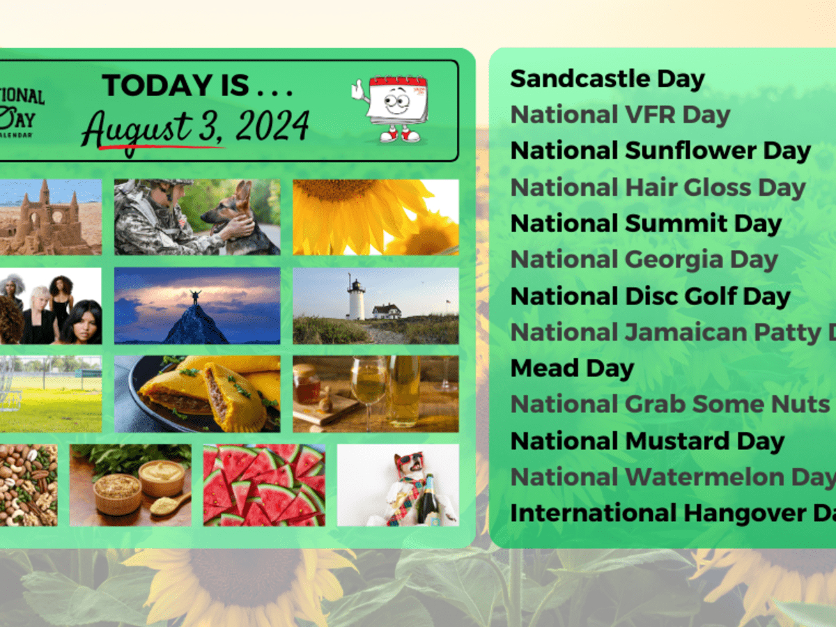 August 3, 2024, On The National Day Calendar® - National Day Calendar in National Day Calendar August