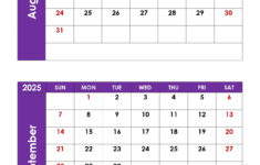 August And September 2025 Calendar Printable Pdf | Two Months Calendar with Calendar 2025 August September October
